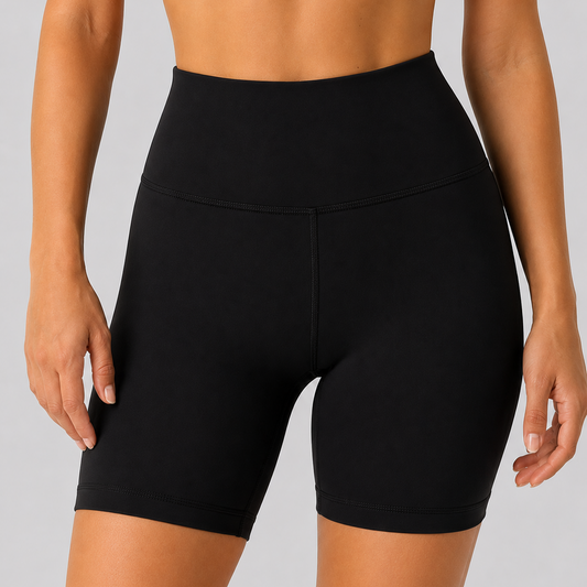 black shorts